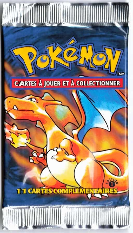 Booster Pokemon Set de base Edition 1 Dracaufeu Scellé Wizards Léger