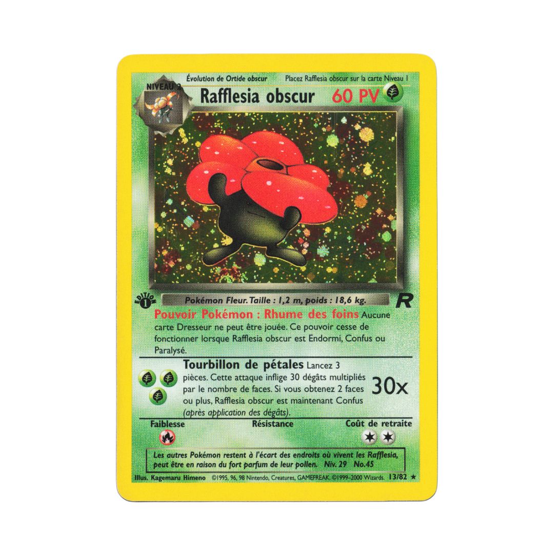 Carte Rafflesia Obscur Team Rocket Holographique Pokemon Vintage